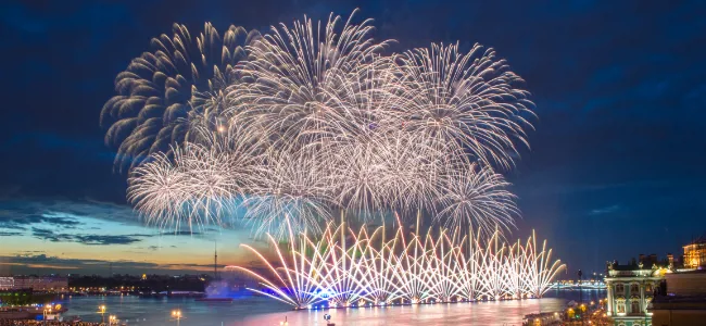 空撮イメージ　花火大会上空