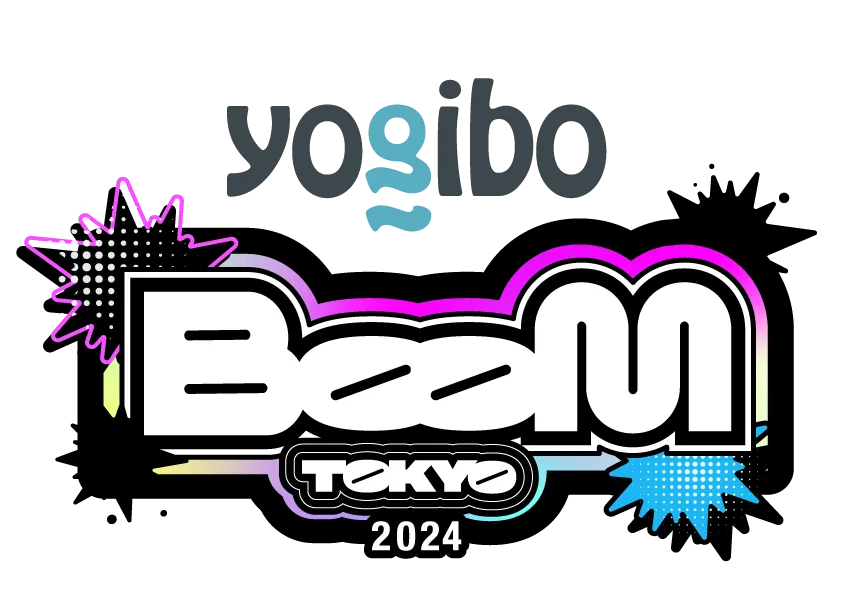 Yogibo BOOM TOKYO 2024　ロゴ